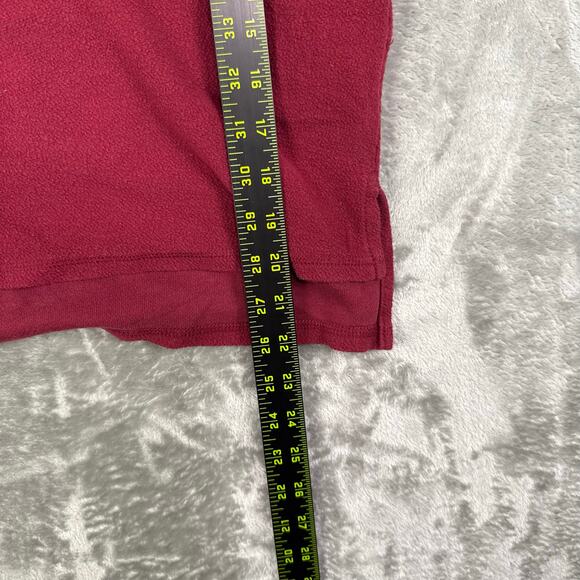 Abercrombie & fitch red Half Button Pullover Hoodie Women's Size S - Picture 6 of 6